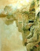 Carl Larsson fiskare fran grez -sur-loing oil painting